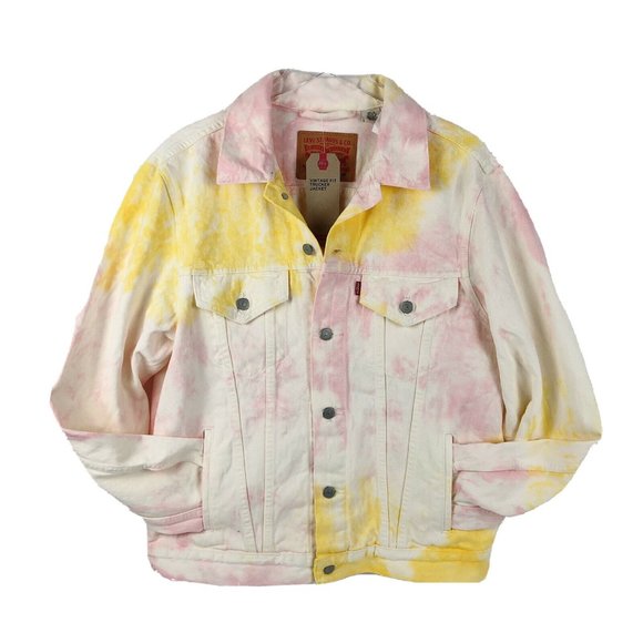 levi's tie dye denim jacket